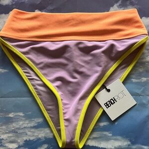 Beach Riot Emmy Sundazed Colorblock Bikini Bottom